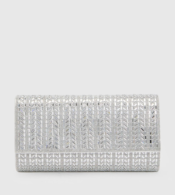 Iris Embellished Detail Clutch Bag