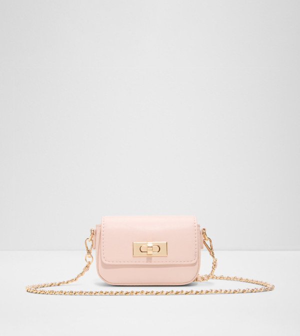 BELLAMICRO Solid Twist Lock Crossbody Bag
