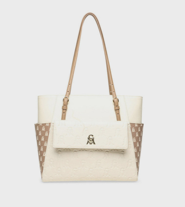 BENID Monogram Print Shoulder Bag