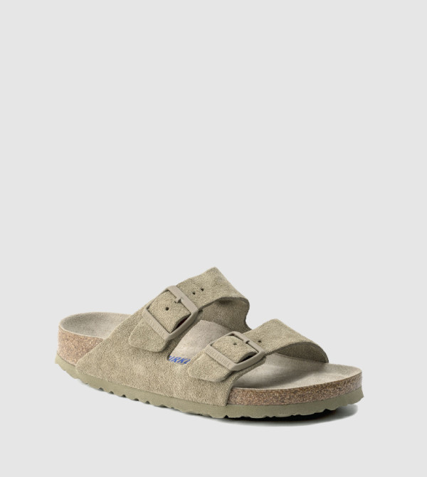 Arizona Sfb Suede Leather Faded Khaki - Narrow Fit