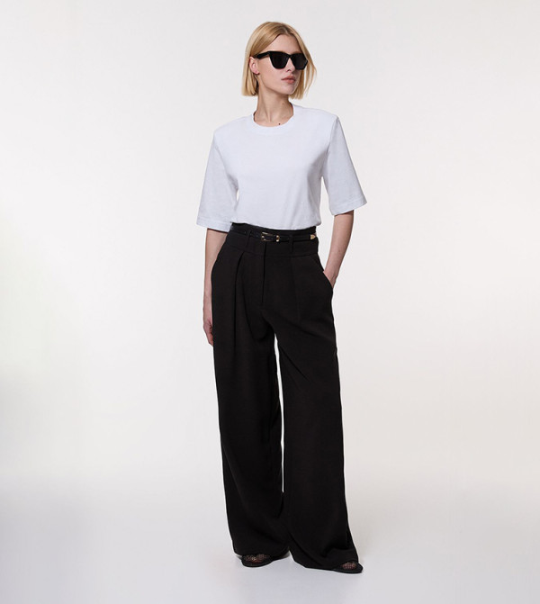 Tall Tailored High Waist Wide Leg Trousers