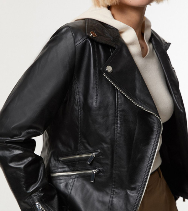 Leather Signature Biker Jacket