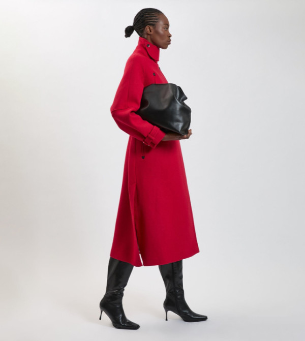 Wool Tailored Trench Coat