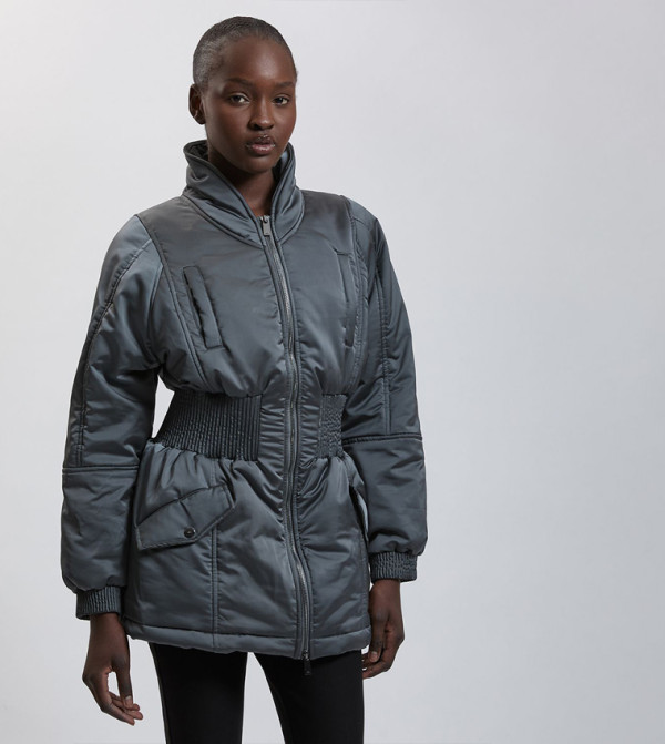 Padded Cinched Coat