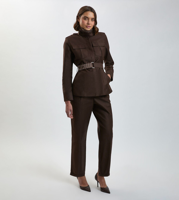 Stretch Twill Tailored Trousers