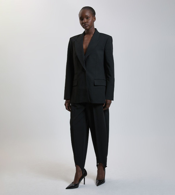 Compact Stretch Stirrup Balloon Fit Trousers