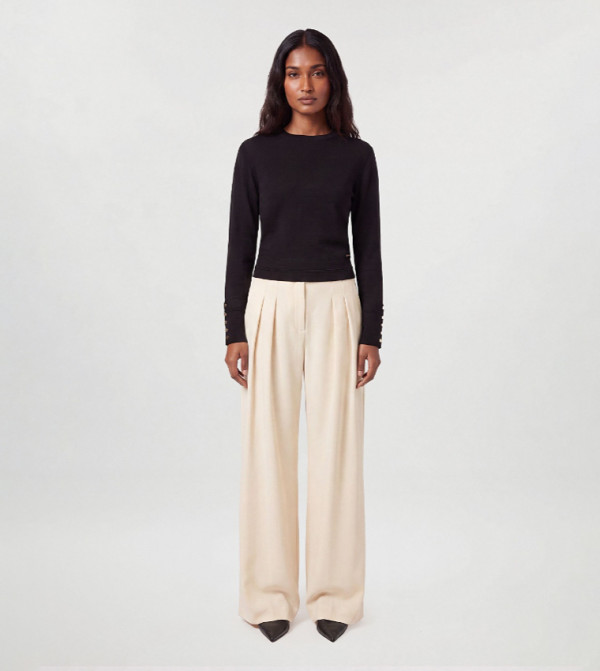 Forever Viscose Blend Knitted Crew Neck Sweater