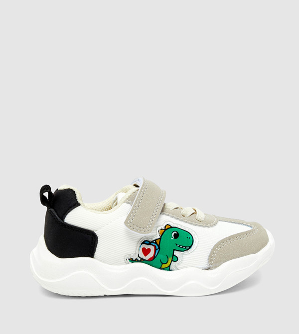Color Block Velcro Closure Sneakers