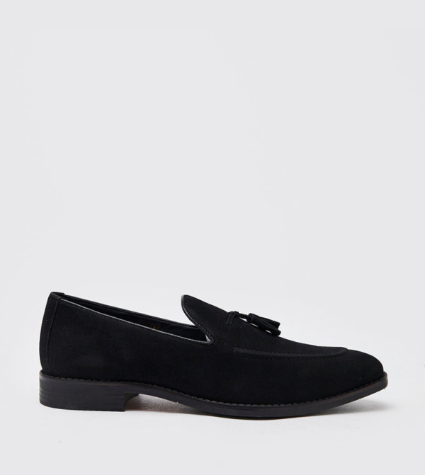 Faux Suede Tassel Loafers
