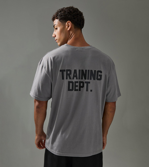 Training Dept Back Printed Oversized T-Shirt