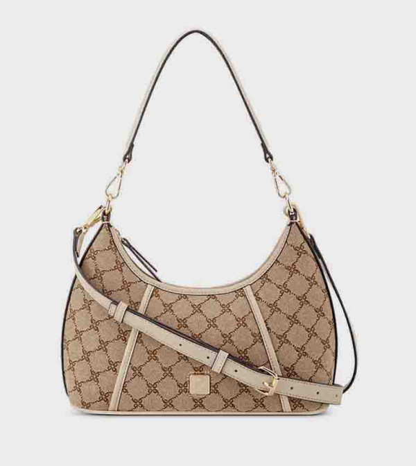 Monogram Patterned Shoulder Bag