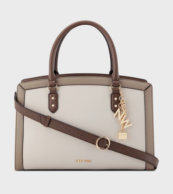 Color Block Satchel Bag