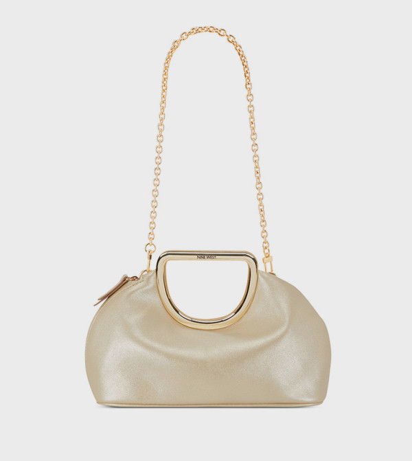 Metallic Clutch Bag with Sling