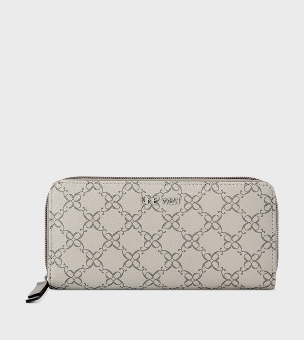 Monogram Patterned Zippered Wallet