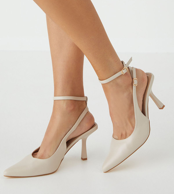 Double Buckle Pointed Toe Pumps