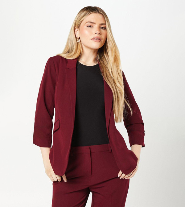 Solid Long Sleeves Blazer