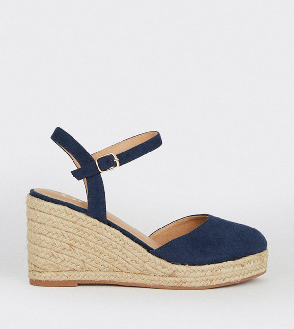 Wide Fit Rumor Closed Toe Wedge Sandals