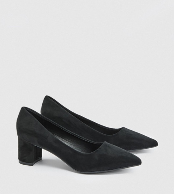 Tiff Faux Suede Pointed Toe Pumps