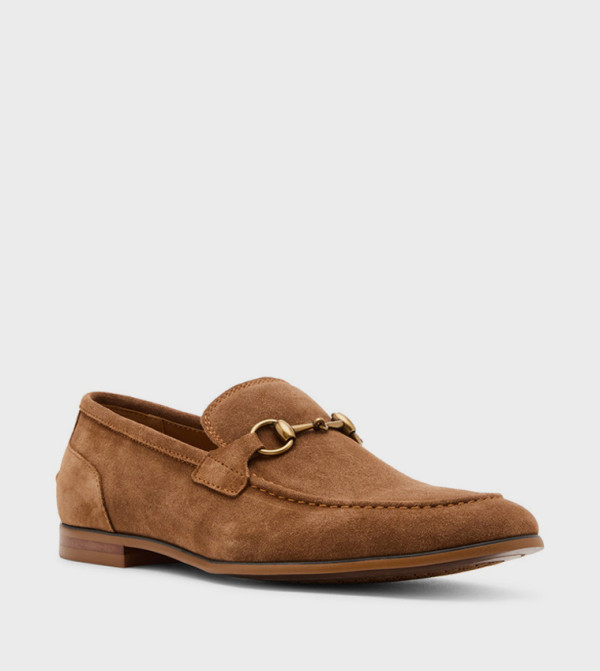 BRAAVE Tobacco Metal Accent Loafers