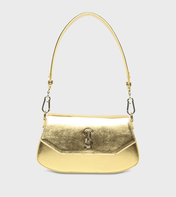 BSTASH Metallic Flap Shoulder Bag