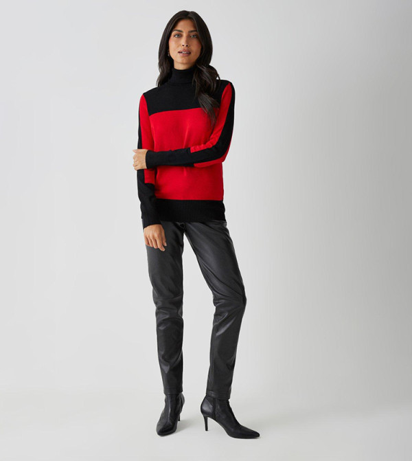 Faux Leather Jeans