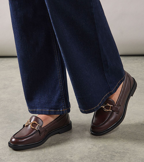 Lineka Metal Snaffle Smart Loafers