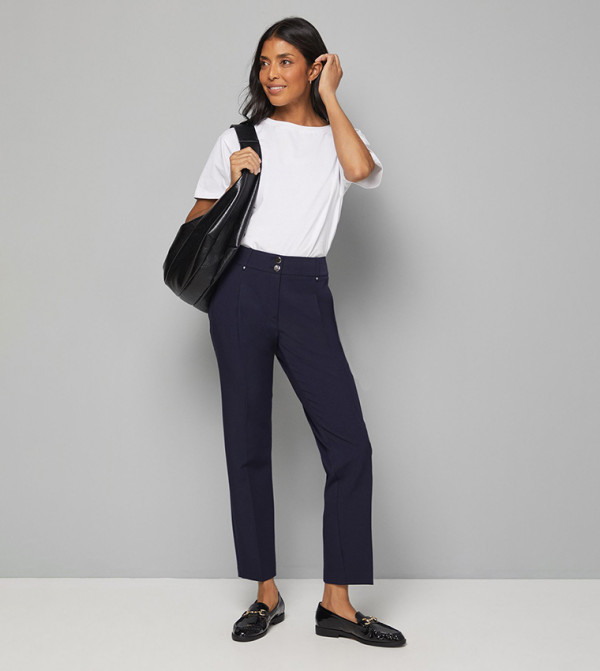 Smart Tapered Fit Trousers