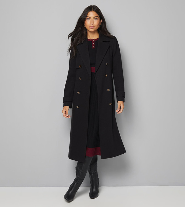 Twill Long Sleeves Trench Coat