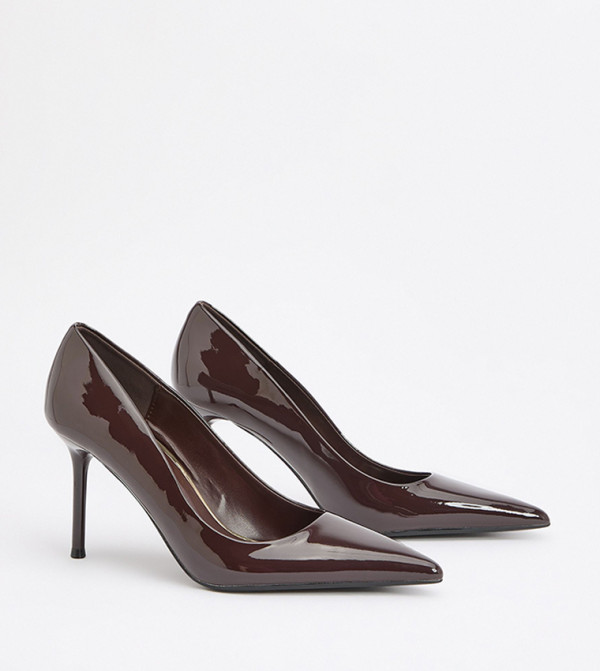 Sophie Faux Patent Leather Stiletto Heel Pumps