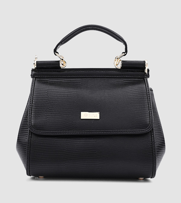 Textured Satchel Bag