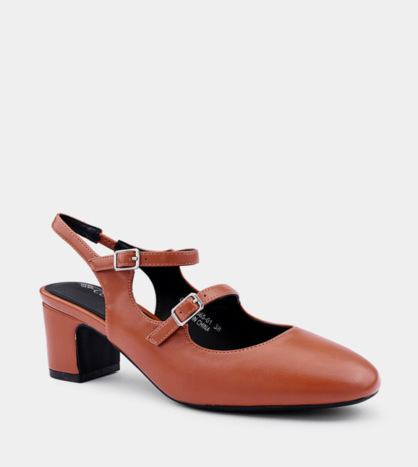Block Heel Mary Janes Pumps