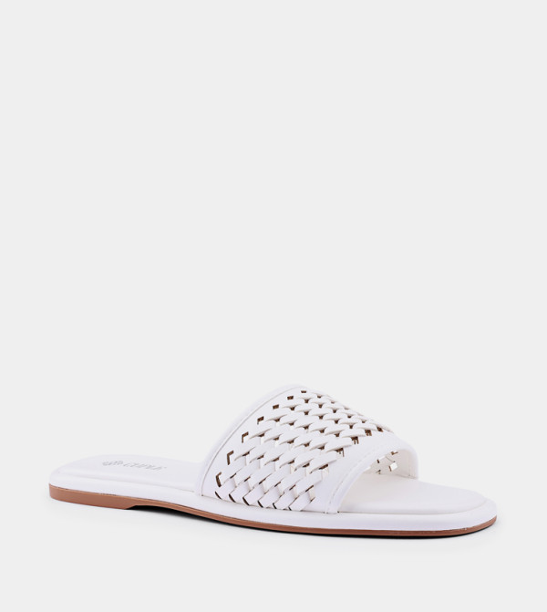 Braided Open Toe Flat Sandals