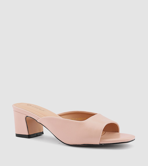 Open Toe Block Heel Sandals