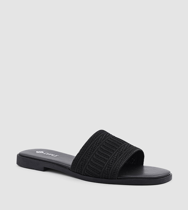 Woven Strap Flat Sandals