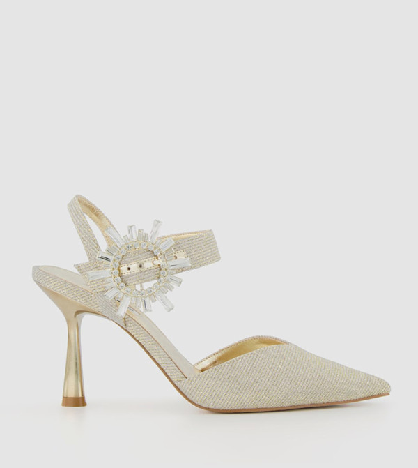 Casa Wheel Brooch Y Back Pumps