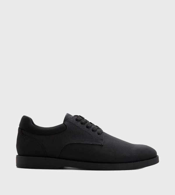CCORBY Textured Round Toe Lace Up Casual Shoes