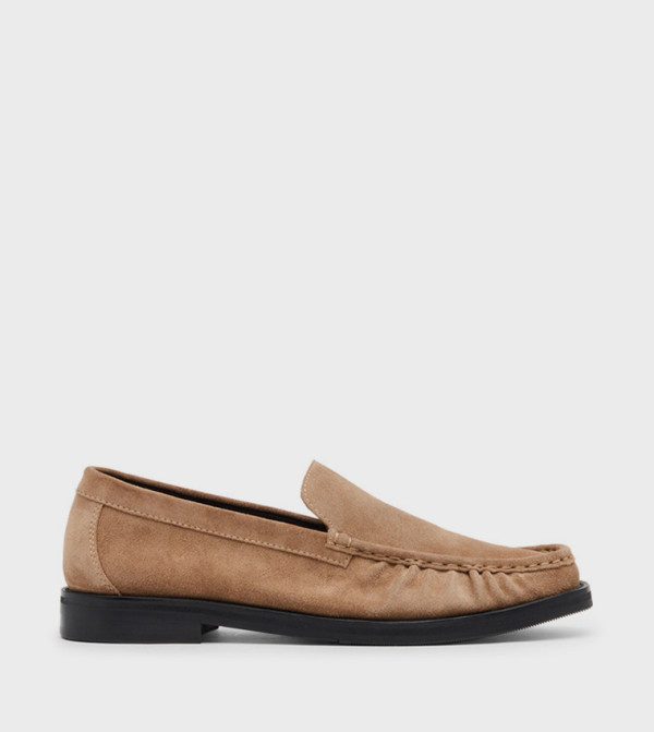 CHESTER Taupe Slip-On Loafers