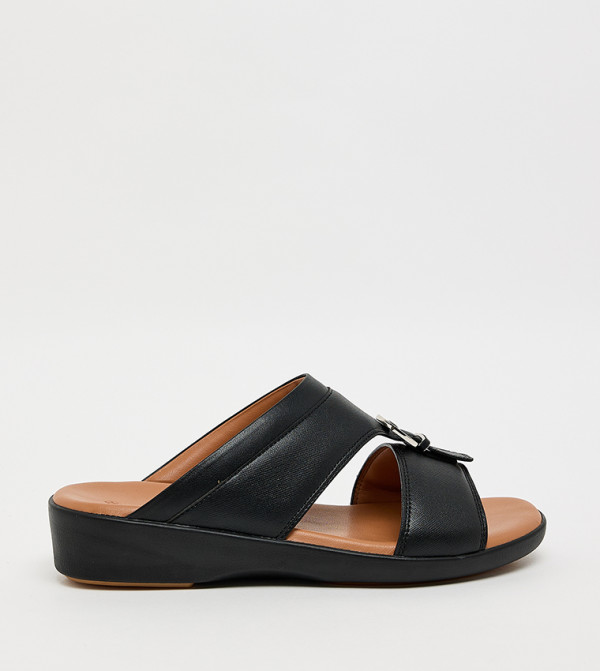 Textured Open Toe Arabic Sandals