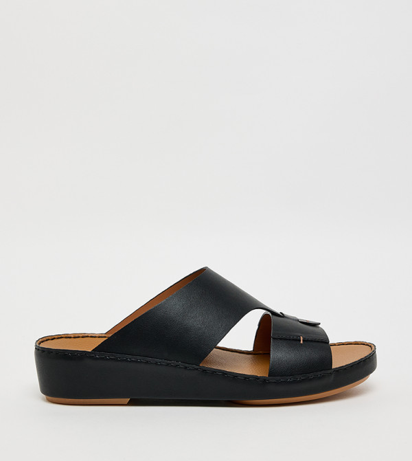 Solid Open Toe Arabic Sandals