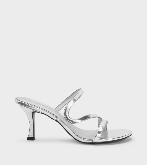 ARDEN Metallic Strappy Heeled Sandals
