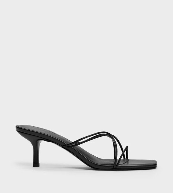 Strappy Open Toe Heeled Sandals