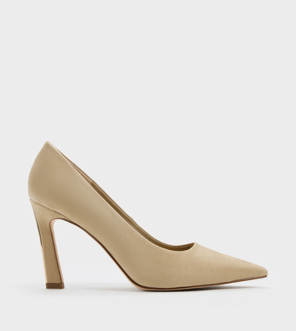 KERRA Faux Suede Pointed Toe Pumps