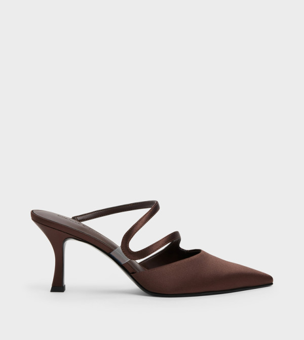ARDEN Wavy Pointed Toe Mule Pumps