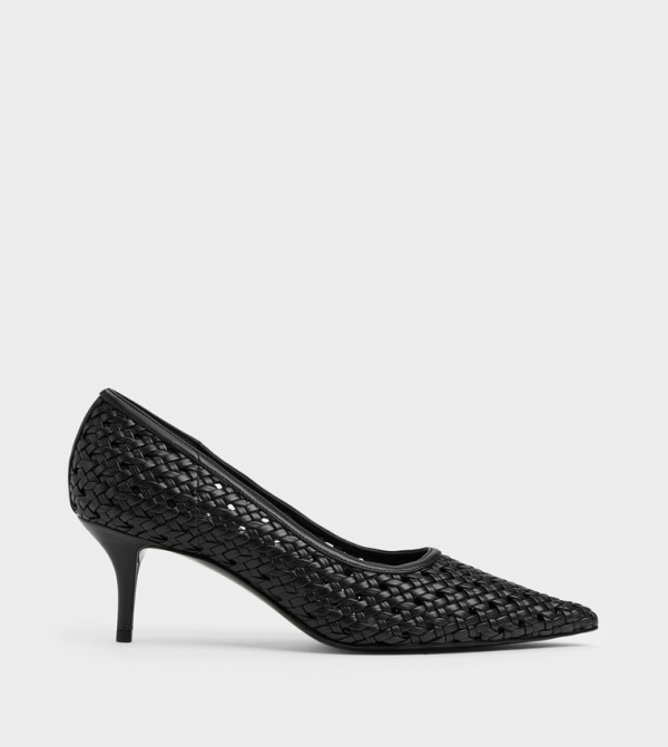 Braided Pointed Toe Stiletto Heel Pumps
