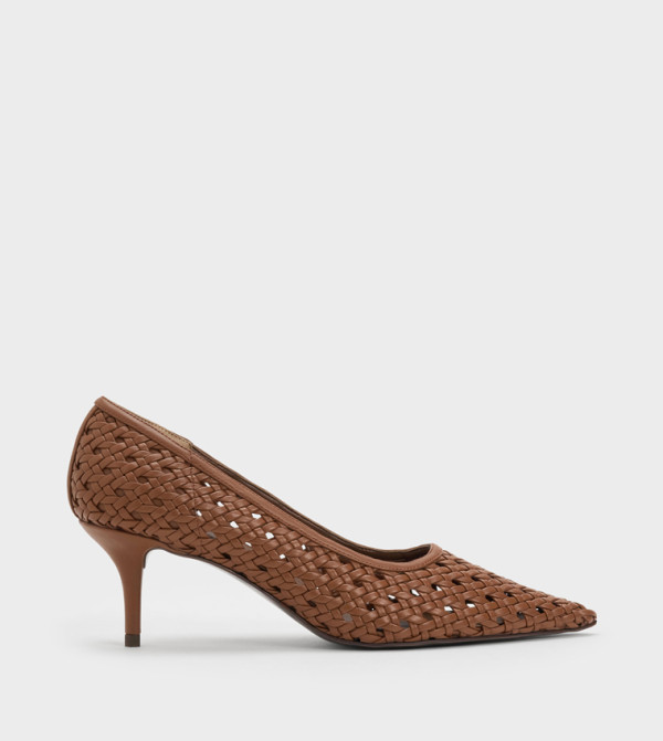 Braided Pointed Toe Stiletto Heel Pumps