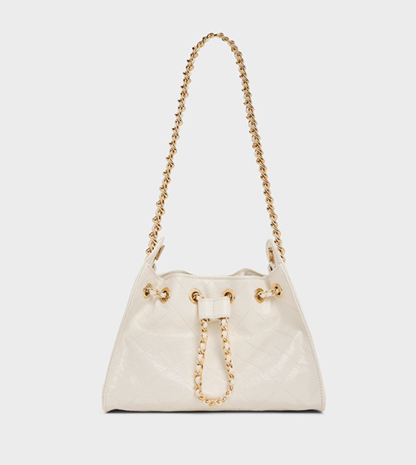 DUO Quilted Drawstring Shoulder Bag