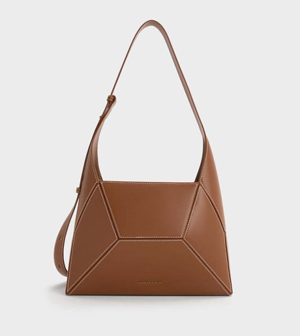 NASRIN Geometric Hobo Bag