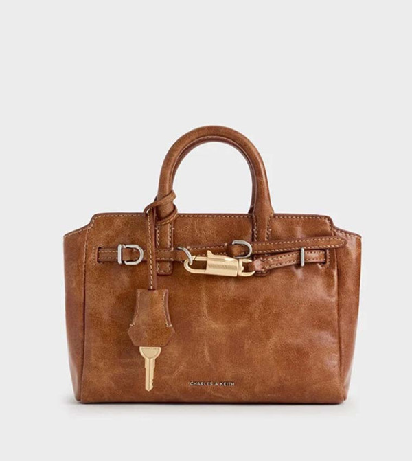 DELFINA Belted Mini Tote Bag