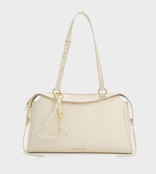 HAYLEN Braided-Charm Shoulder Bag