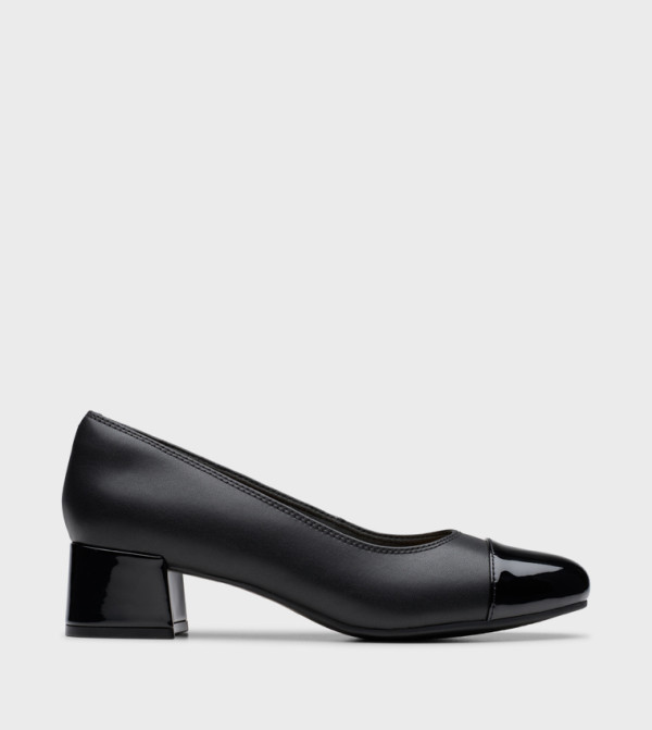 IRIDESSA MAY Textured Square Toe Pumps